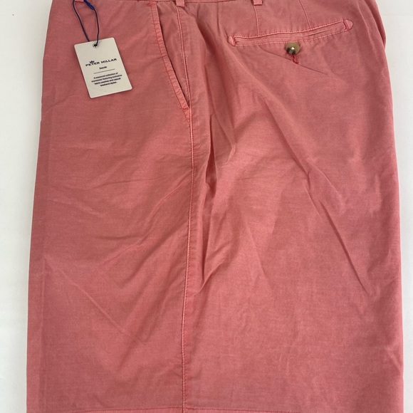 NWT Peter Millar Seaside Golf Shorts Light Cotton Blend Salmon Size 38 $115 - Picture 3 of 9